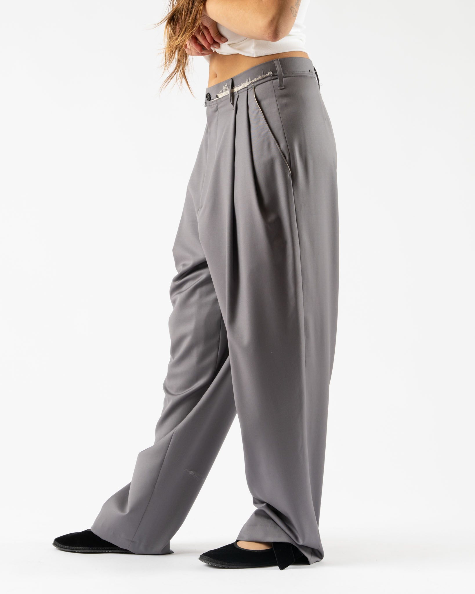 Camiel Fortgens Suit Pants in Grey Curated at Jake and Jones