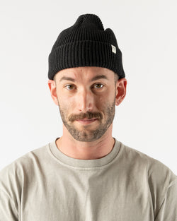 Knickerbocker Service Watch Cap in Black