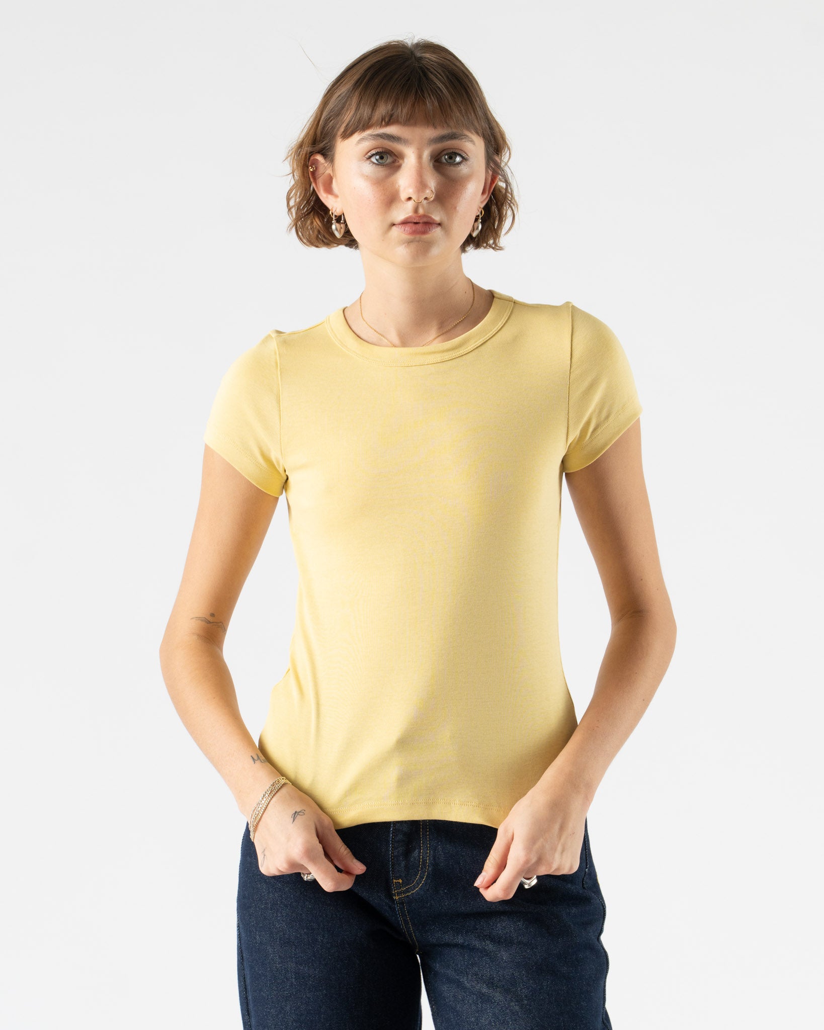 FLORE FLORE Car Baby Tee in Straw