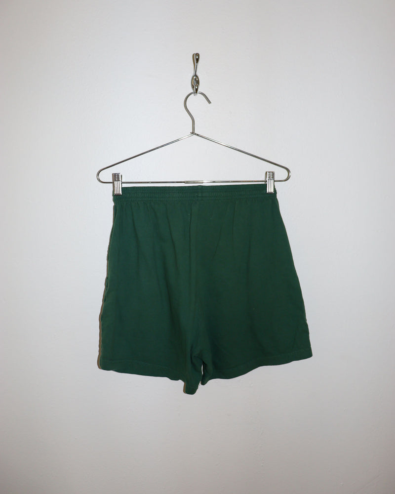 Pre-owned: Carleen Patchwork Shorts in Green