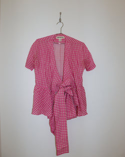 Pre-owned: Caron Callahan Gingham Top