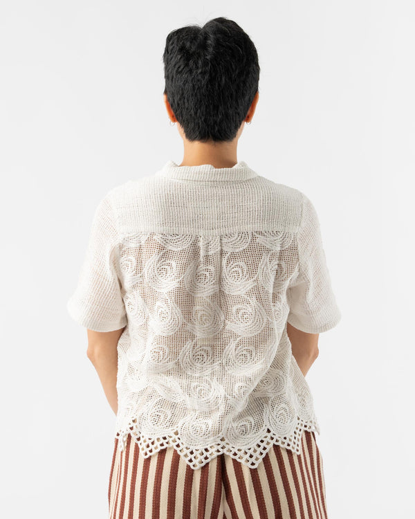Caron Callahan Johanson Shirt in Swirl Cotton Crochet