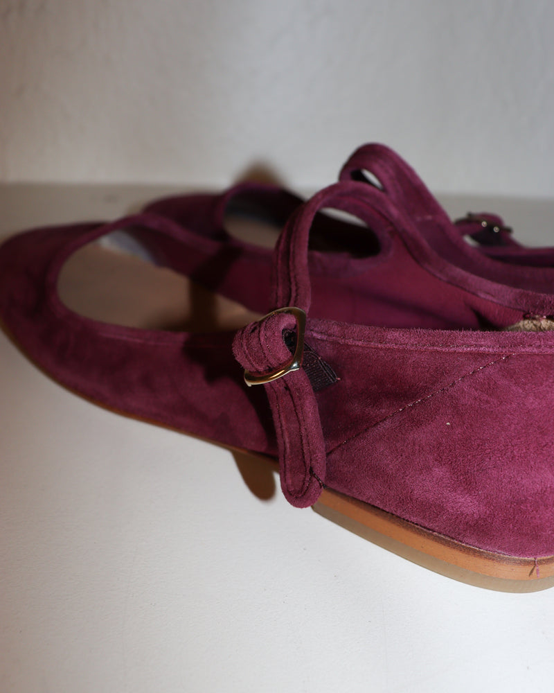 Pre-owned: Caron Callahan Suede Ellie Mary Jane