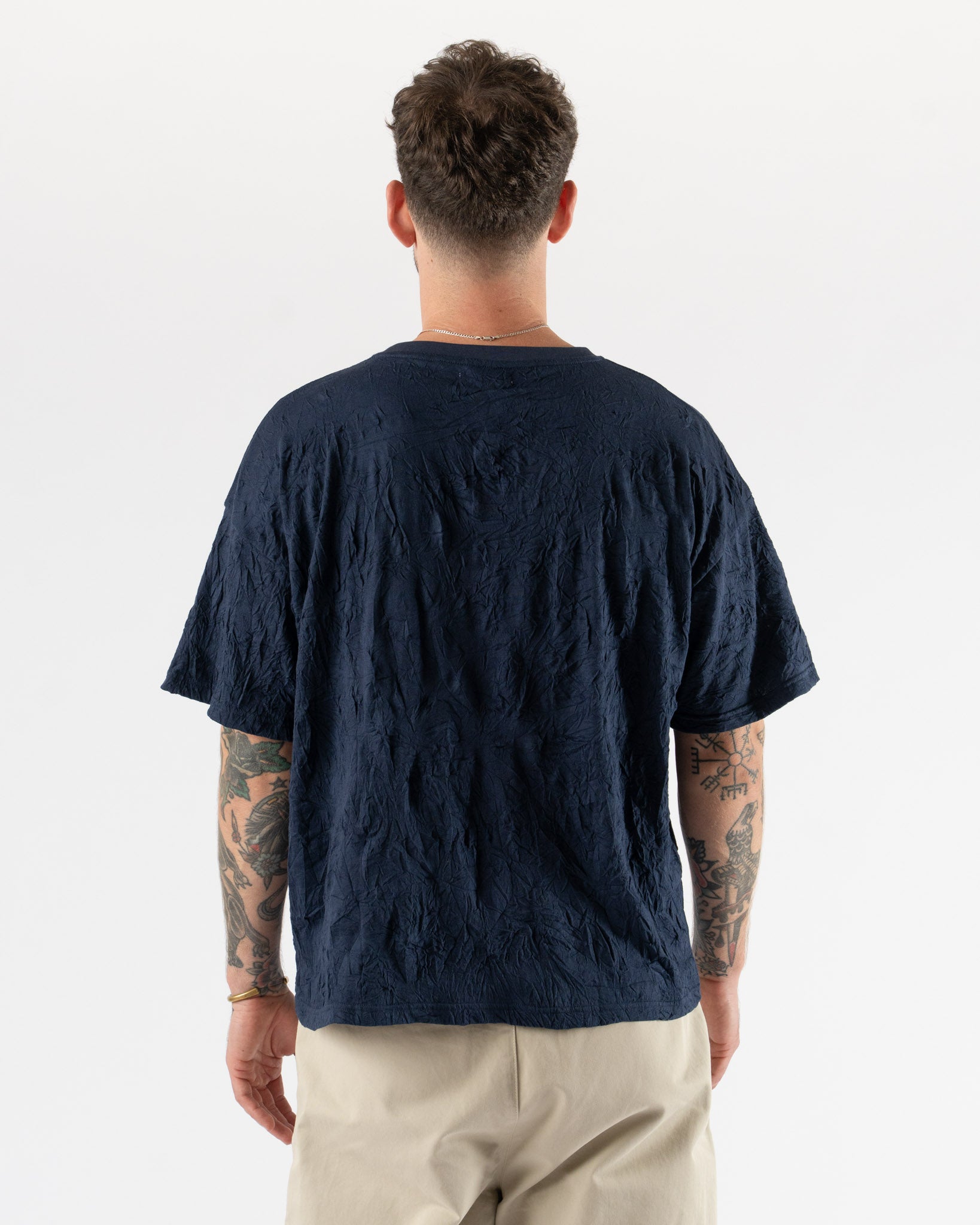 Carter Young Boxy Crash Tee in Navy