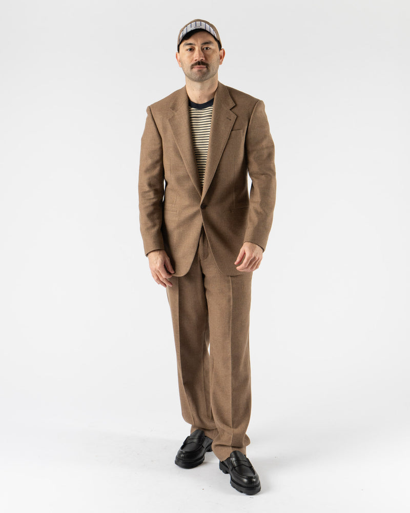 Carter Young Flat Front Trouser in Mocha