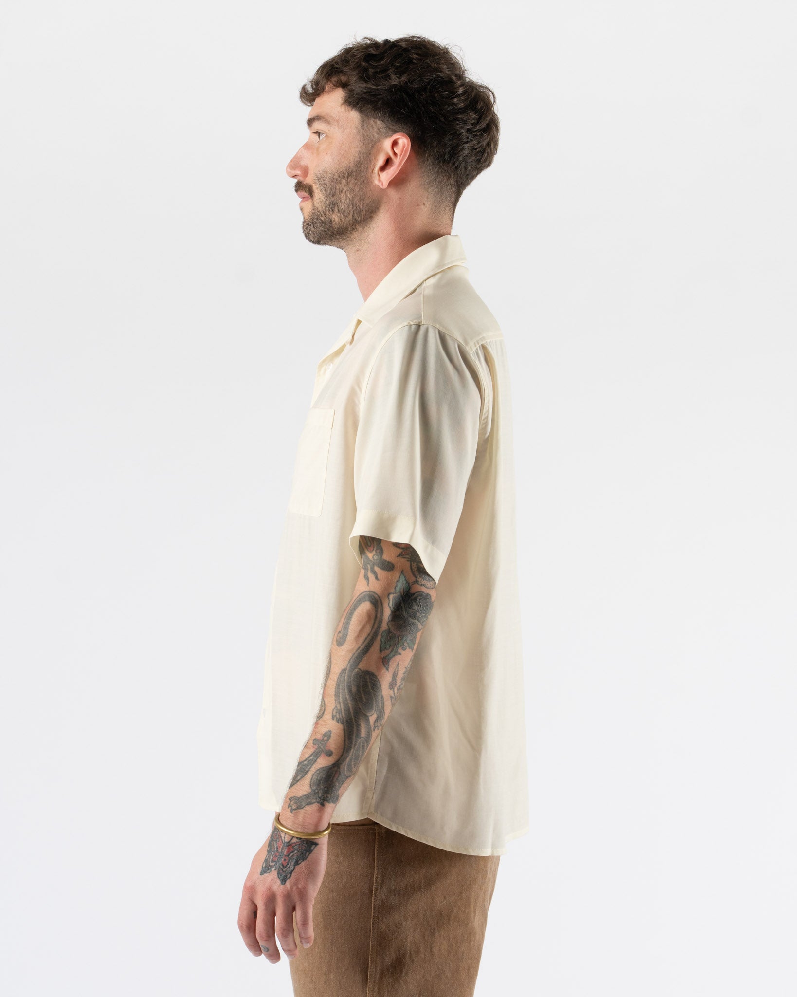 Carter Young Louis Shirt in Ivory