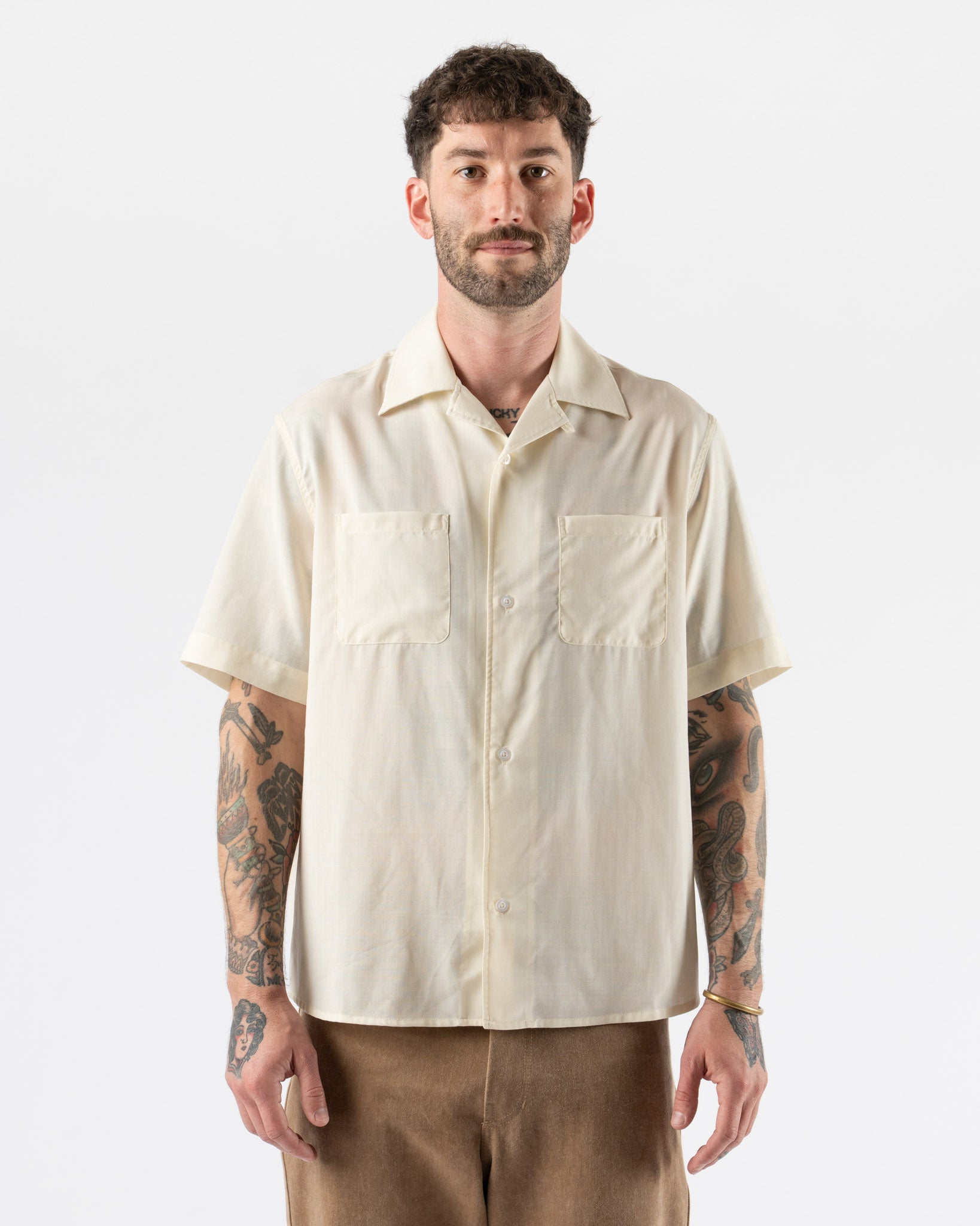 Carter Young Louis Shirt in Ivory