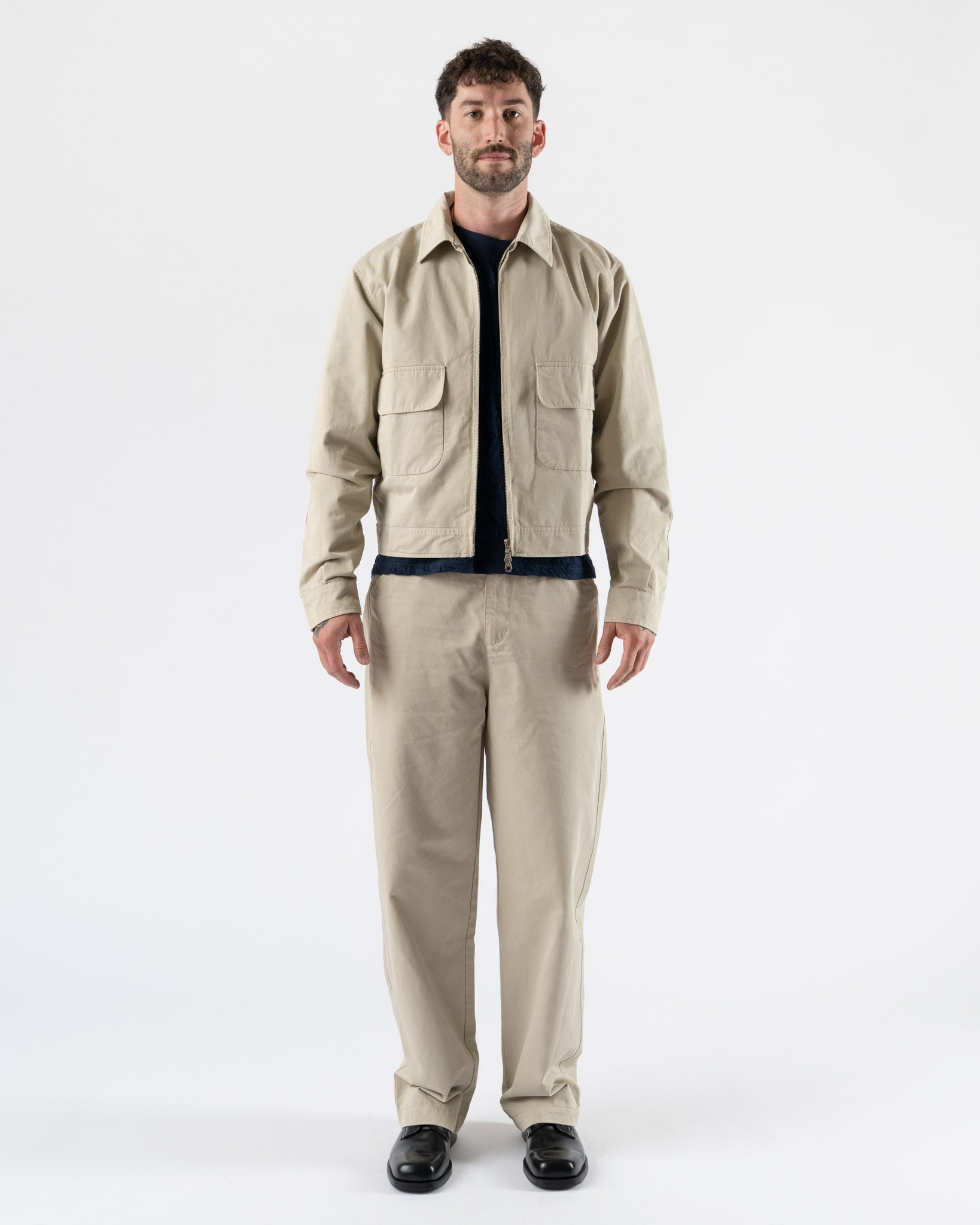 Carter Young Washed Andover Jacket in Khaki