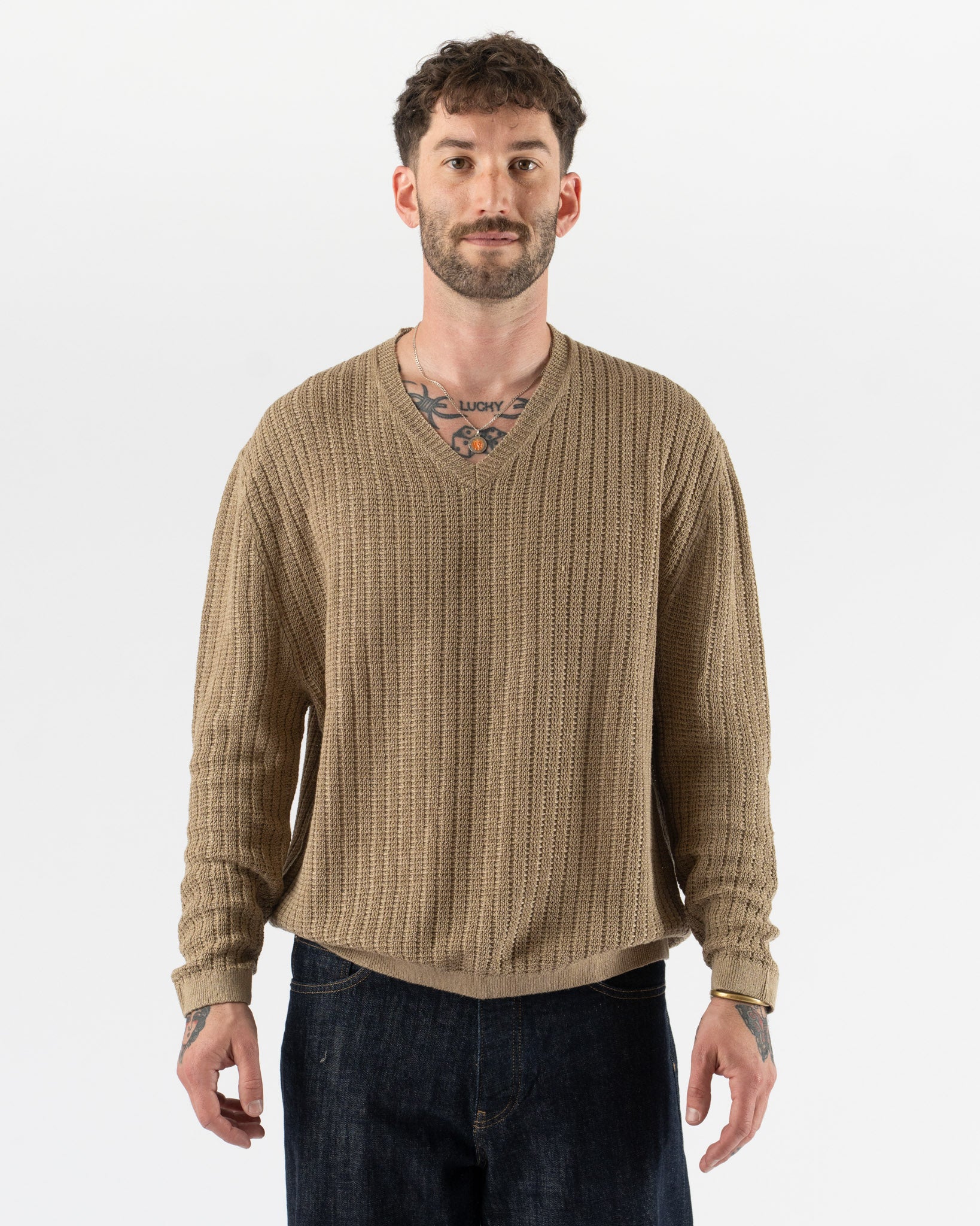 Carter Young Lounger V-Neck in Natural