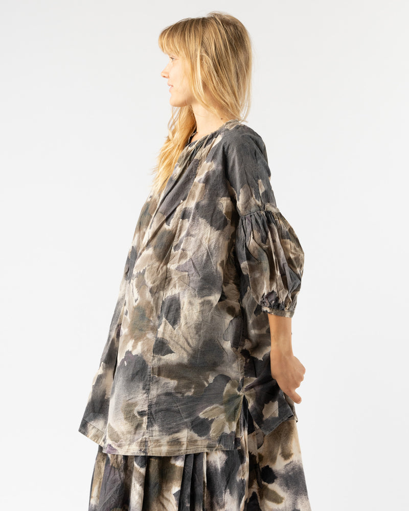 CASEY CASEY 3 by 3 Less Shirt in Light Print Blotch Khaki