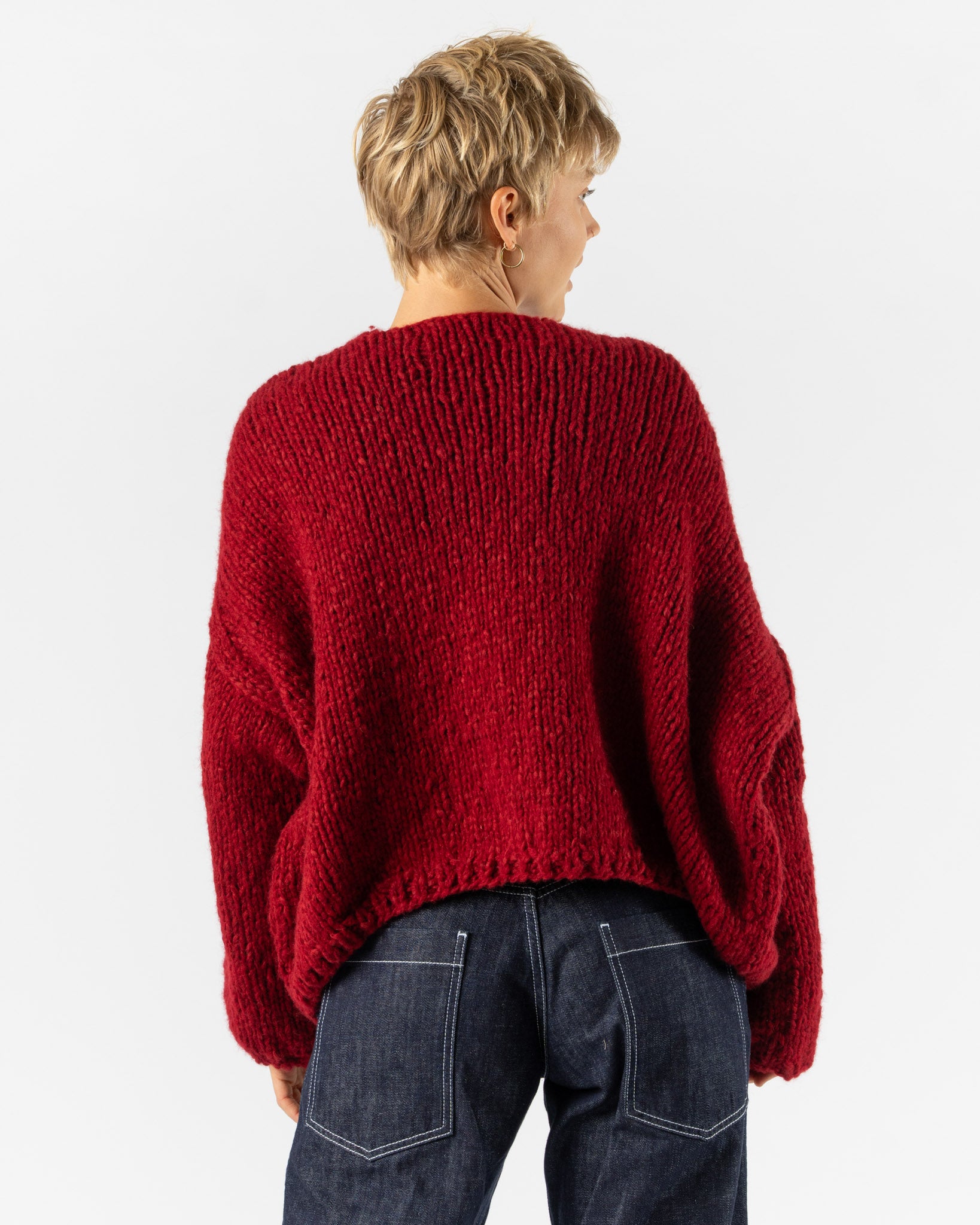 CASEY CASEY Short Cardigan in Red