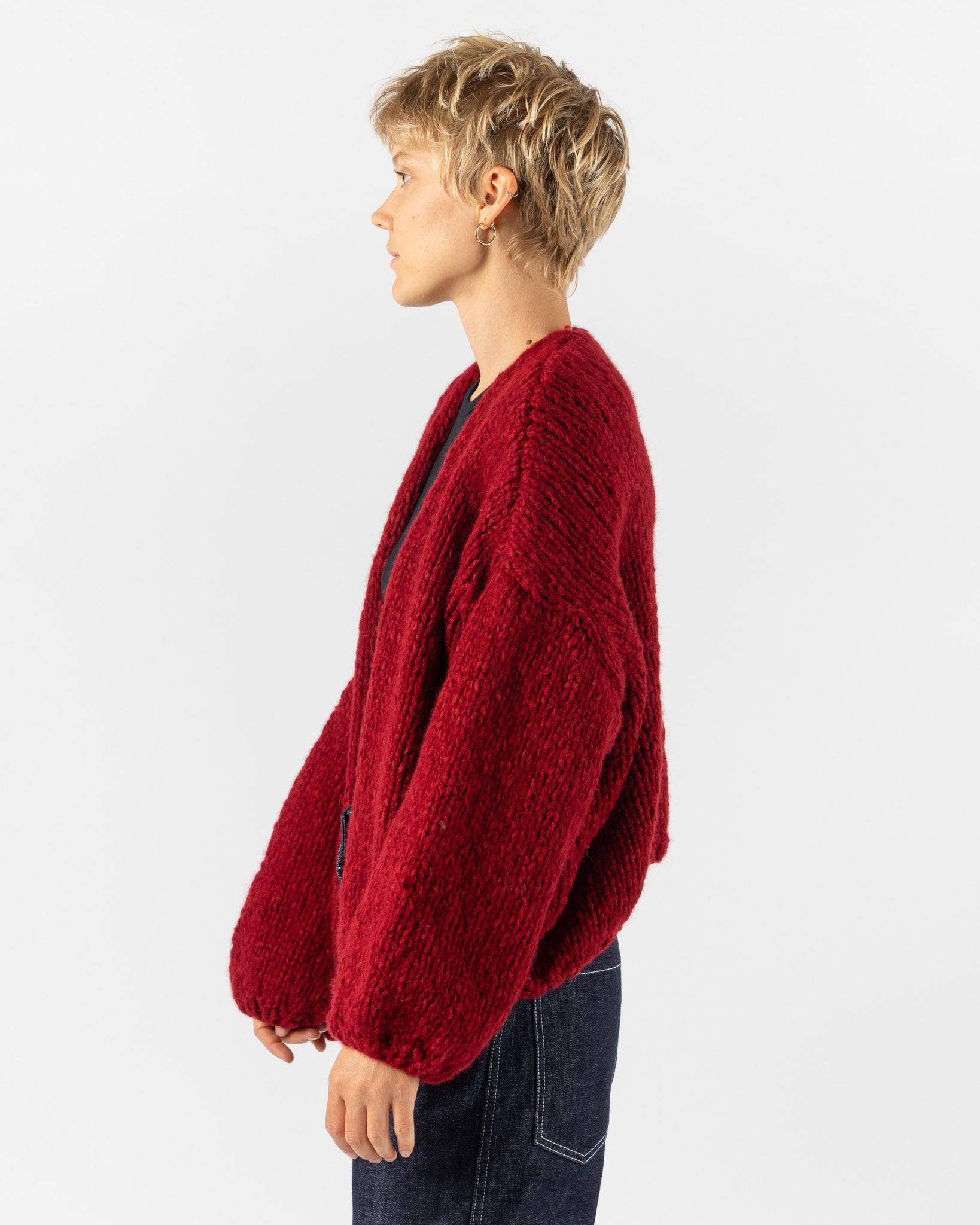 CASEY CASEY Short Cardigan in Red