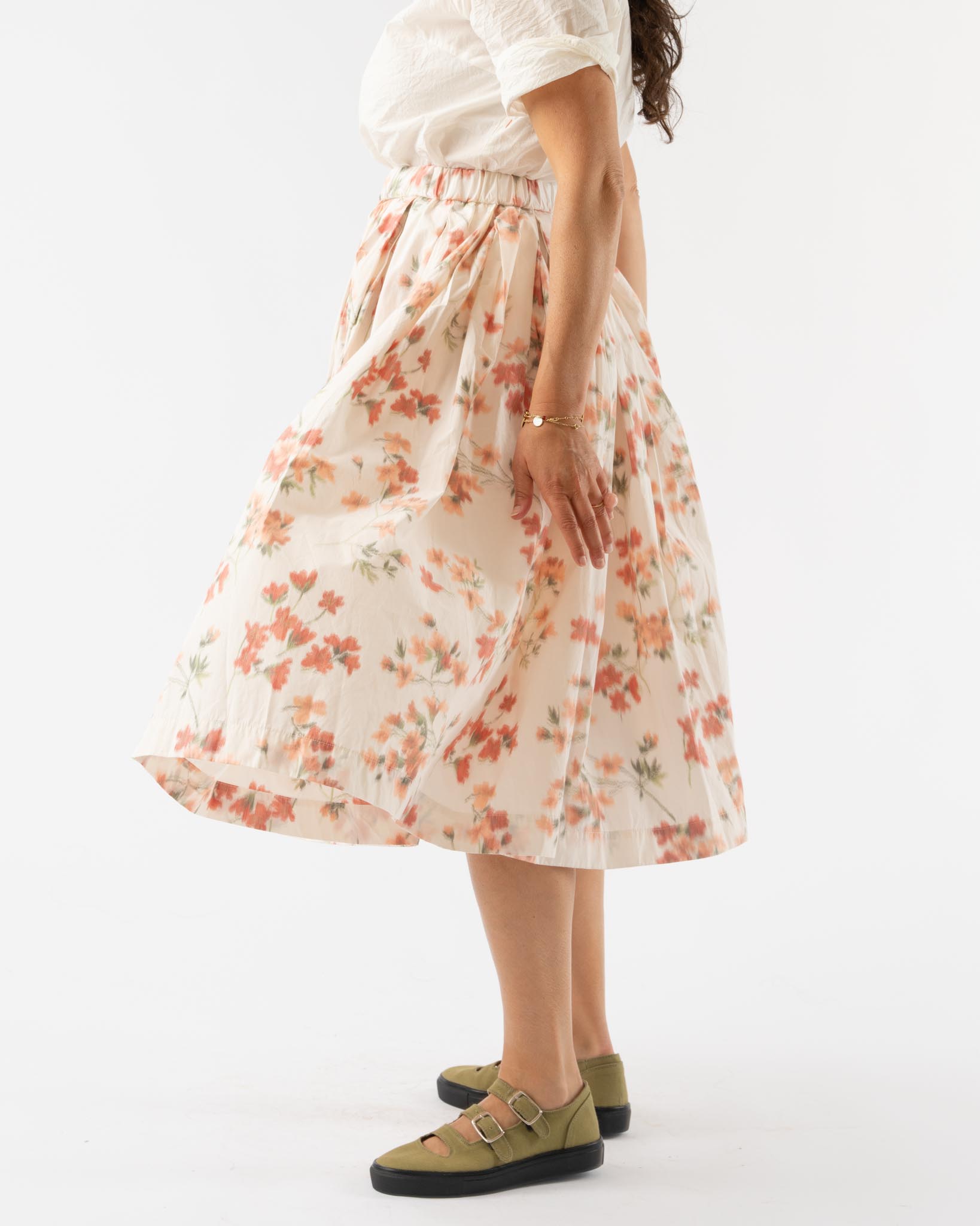 CASEY CASEY Double Rideau Skirt in Ikat Pretty