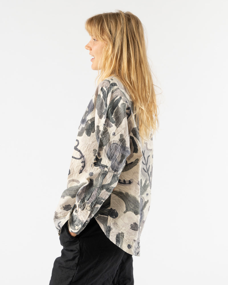 CASEY CASEY Waga Soleil Shirt in Print Blotch Grey