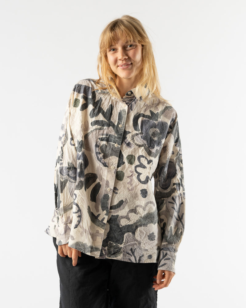 CASEY CASEY Waga Soleil Shirt in Print Blotch Grey