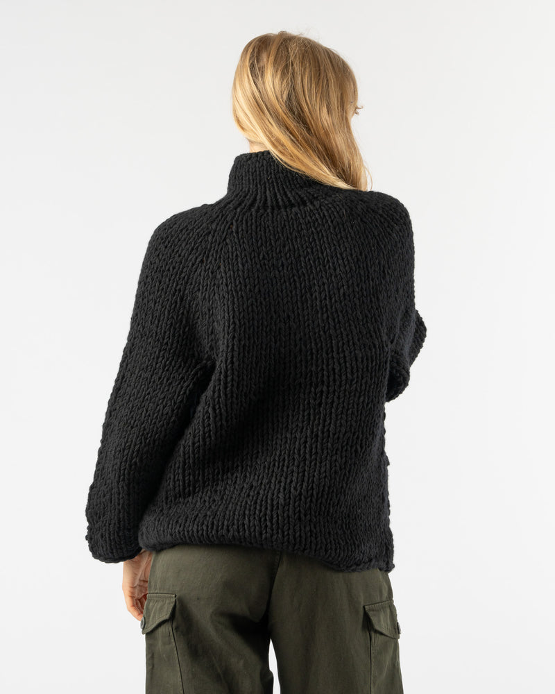 CASEY CASEY Wool Cardigan in Black