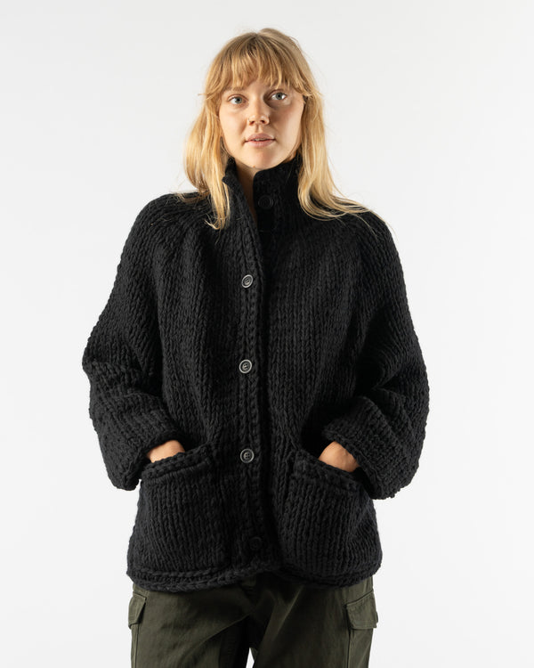 CASEY CASEY Wool Cardigan in Black