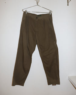 Pre-owned: Casey Casey Woven Trousers in Olive