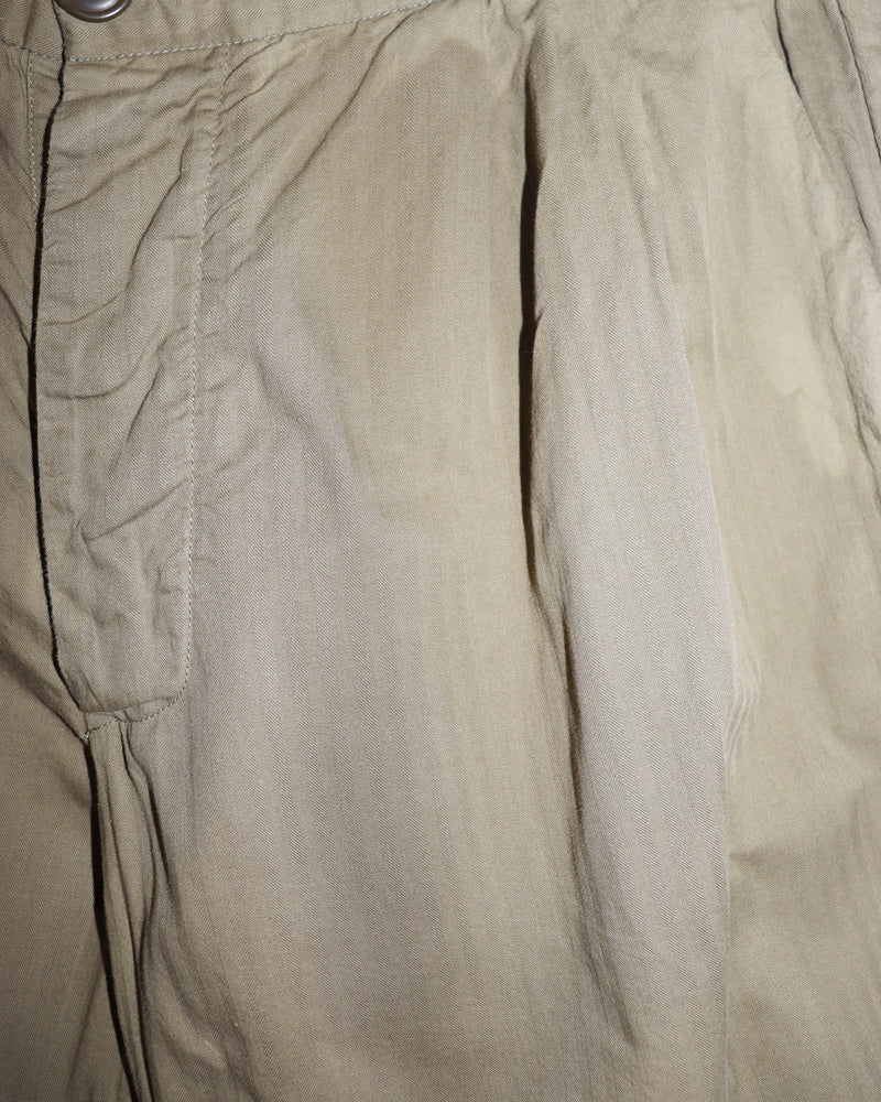 Pre-owned: Casey Casey Woven Trousers in Olive