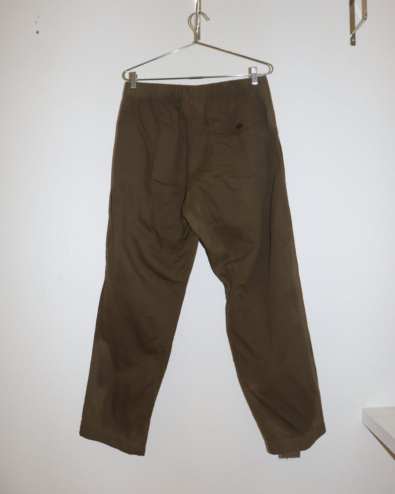 Pre-owned: Casey Casey Woven Trousers in Olive