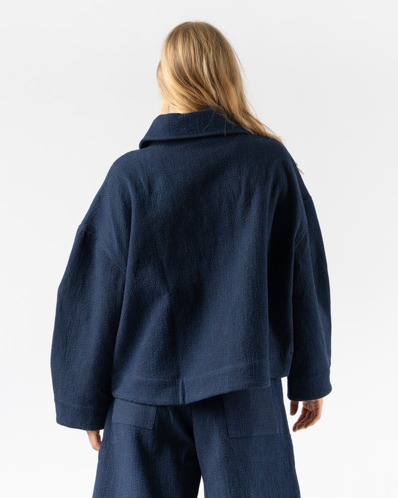 Cawley Sashiko Stitch Indigo Wesley Jacket