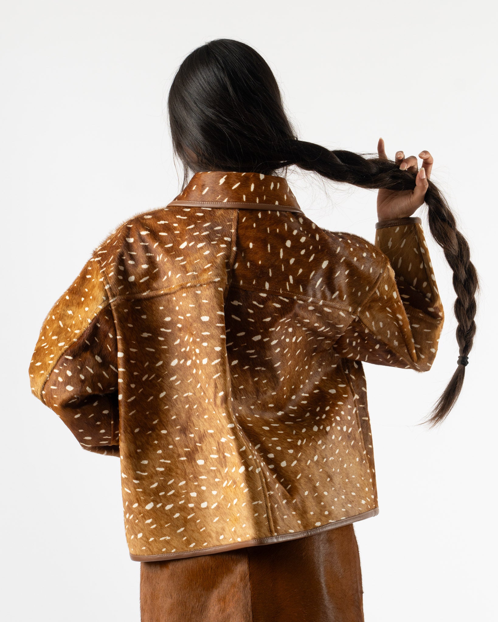 Cawley Deer Print Flying Jacket