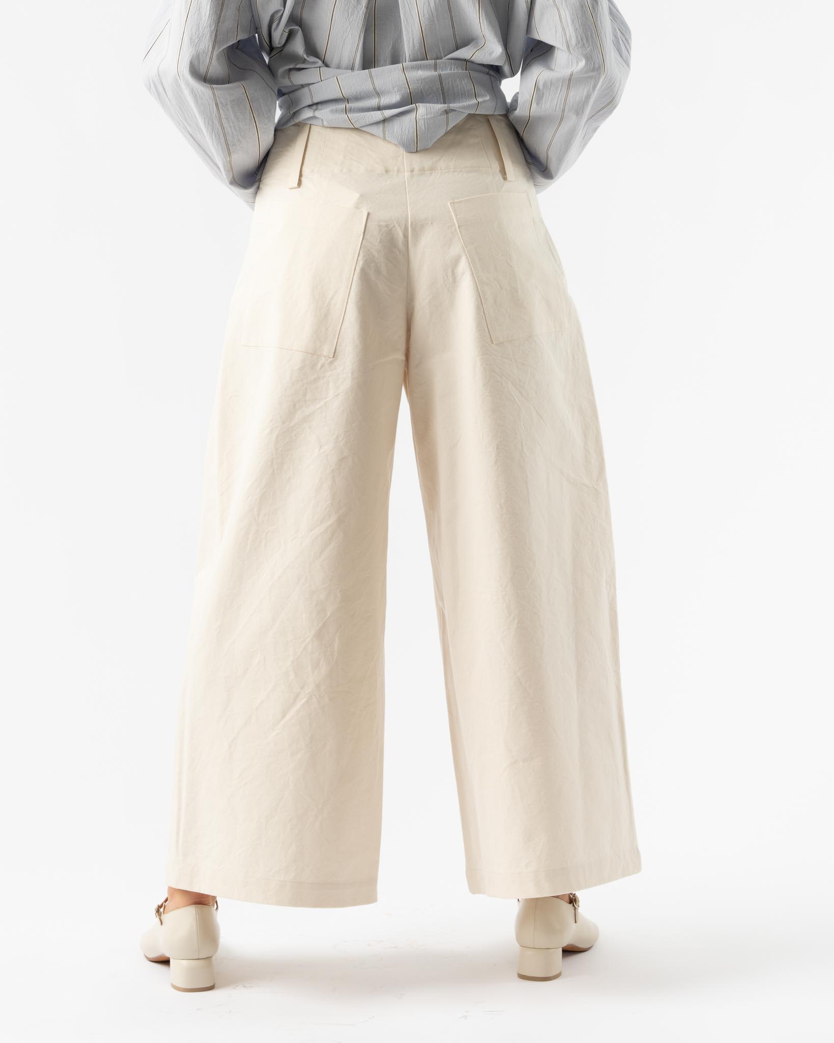 Cawley Grace Trouser in Ecru