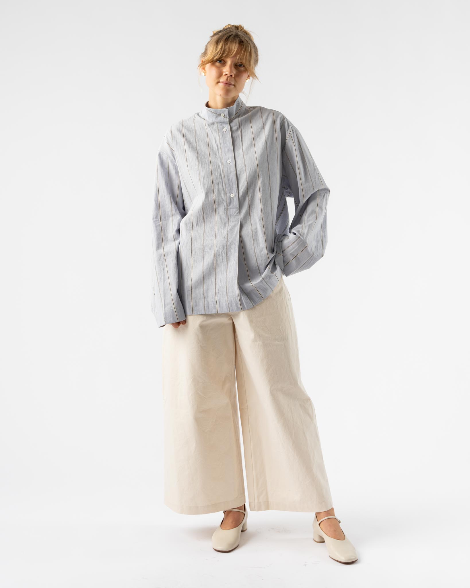 Cawley Grace Trouser in Ecru