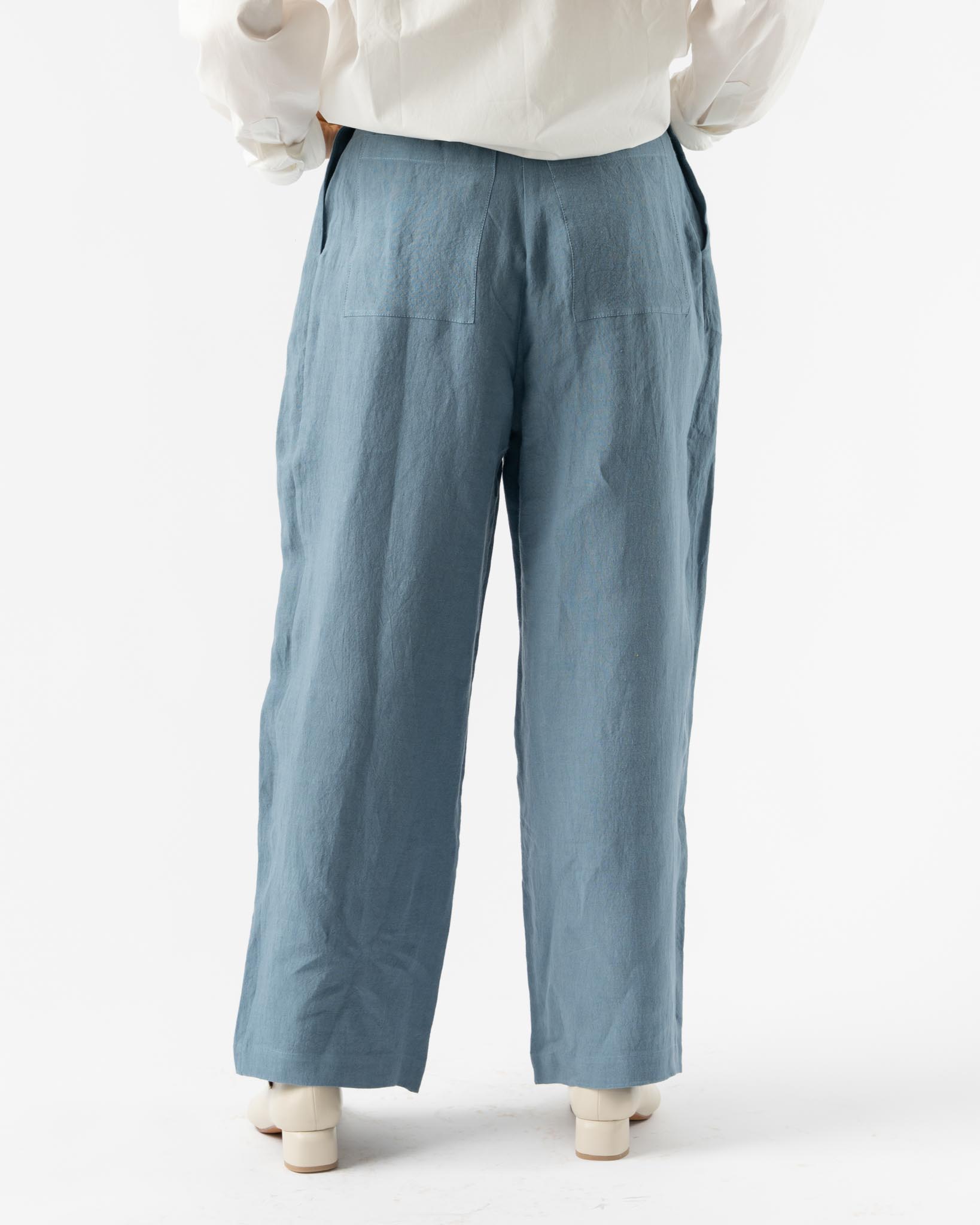 Cawley Georgia Trousers in Washed Blue