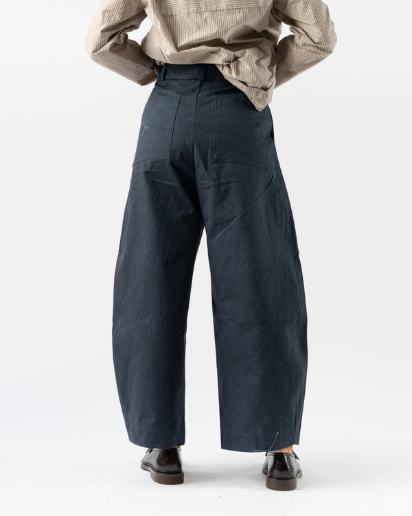 Cawley Japanese Cotton Twill Robby Trouser in Dark Navy