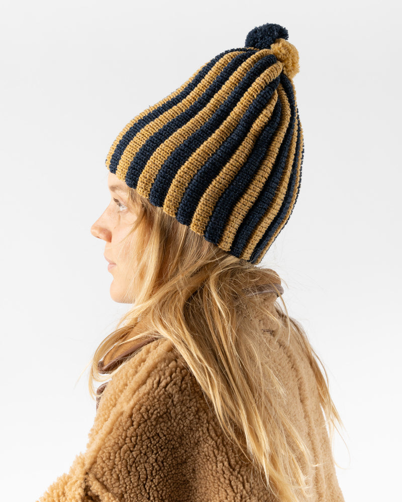 Cawley Pleat Hat in Vintage Heather/Maize