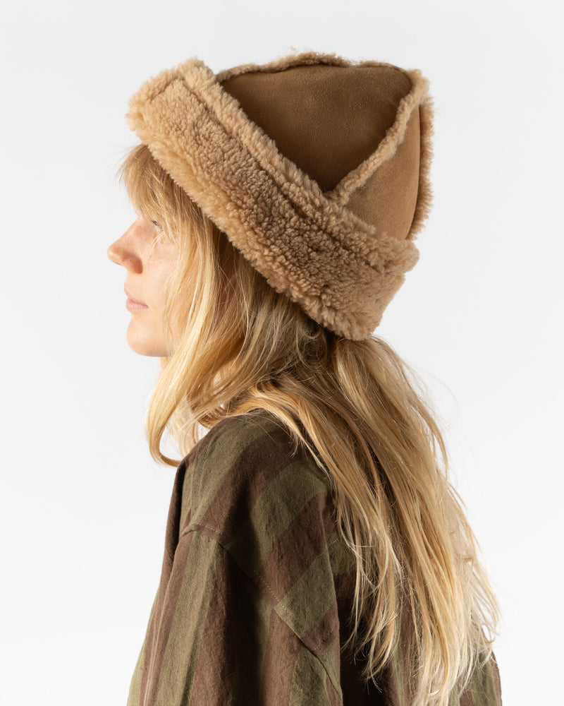 Cawley Curly Seam Sheepskin Cap