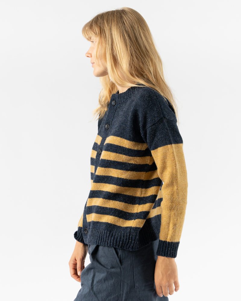 Cawley Rosa Cardigan in Vintage Heather/Maize