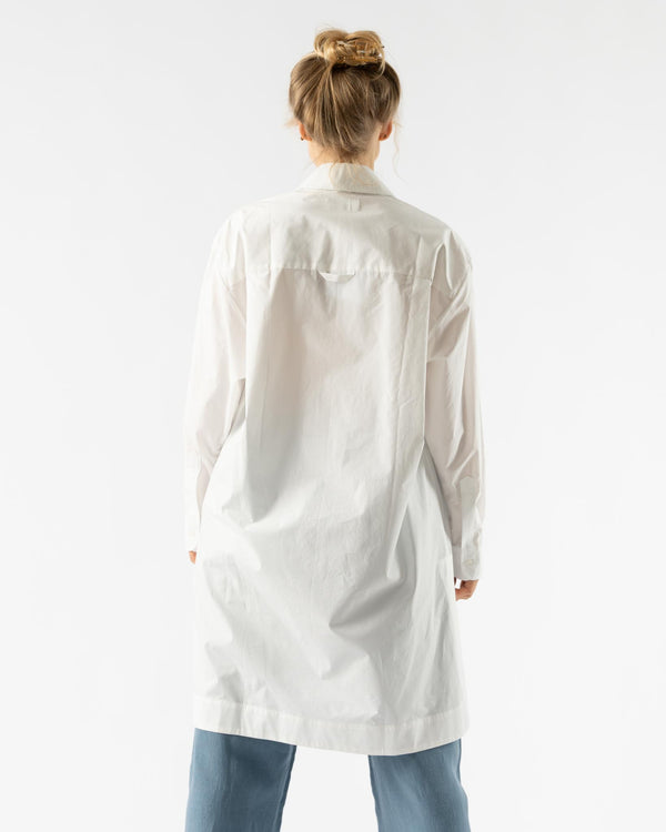 Cawley Shirt Dress in White