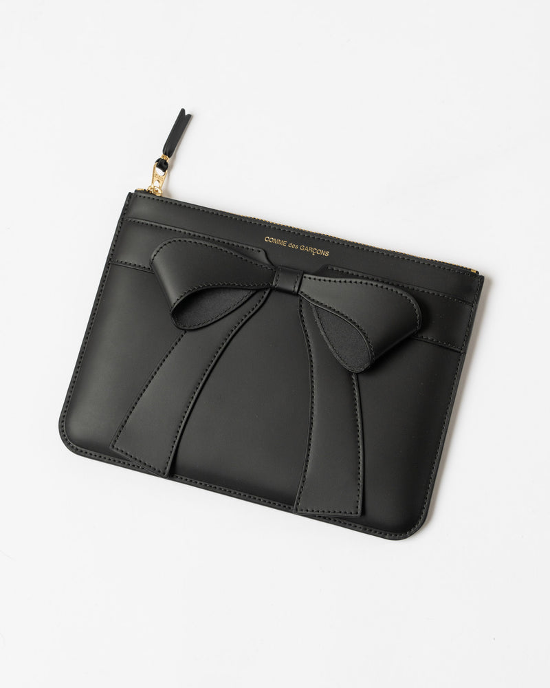 Comme des Garçons SA5100BB Big Bow Pouch in Black