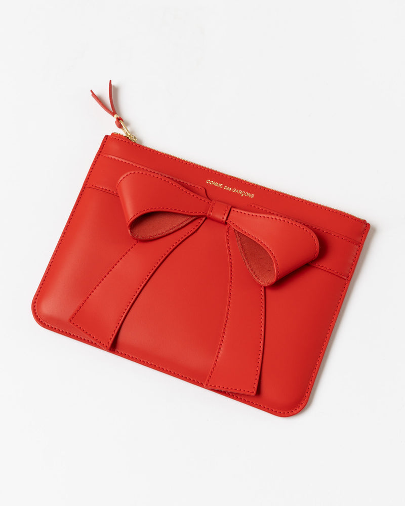 Comme des Garçons SA5100BB Big Bow Pouch in Red