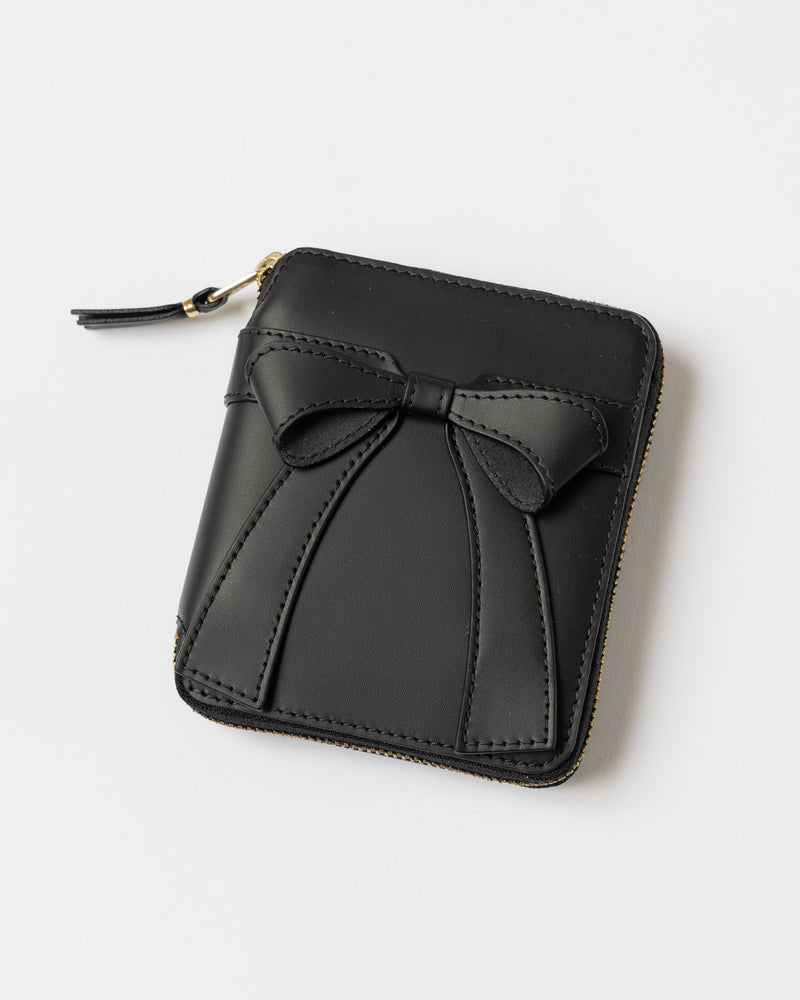 Comme des Garçons SA2100BB Big Bow Wallet in Black