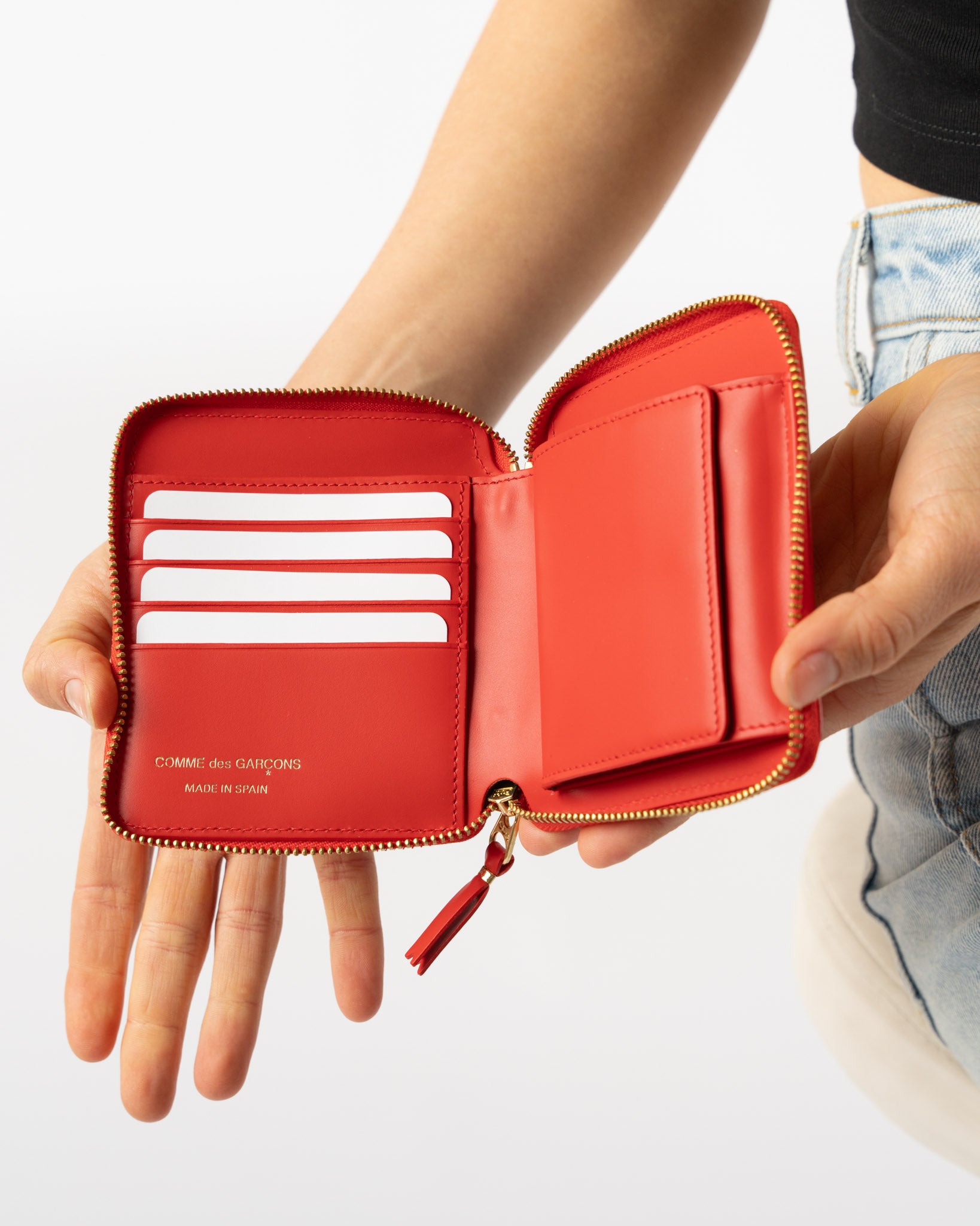 Comme des Garçons SA2100BB Big Bow Wallet in Red Curated at