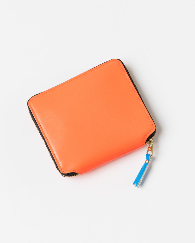 Comme des Garçons SA2100SF Super Fluo Wallet in Orange