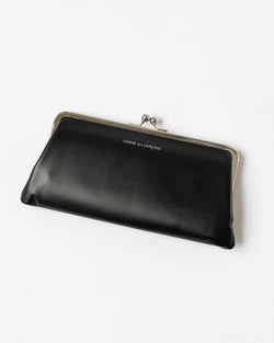 Comme des Garçons SA0303KC Wallet with Kiss Clasp in Black