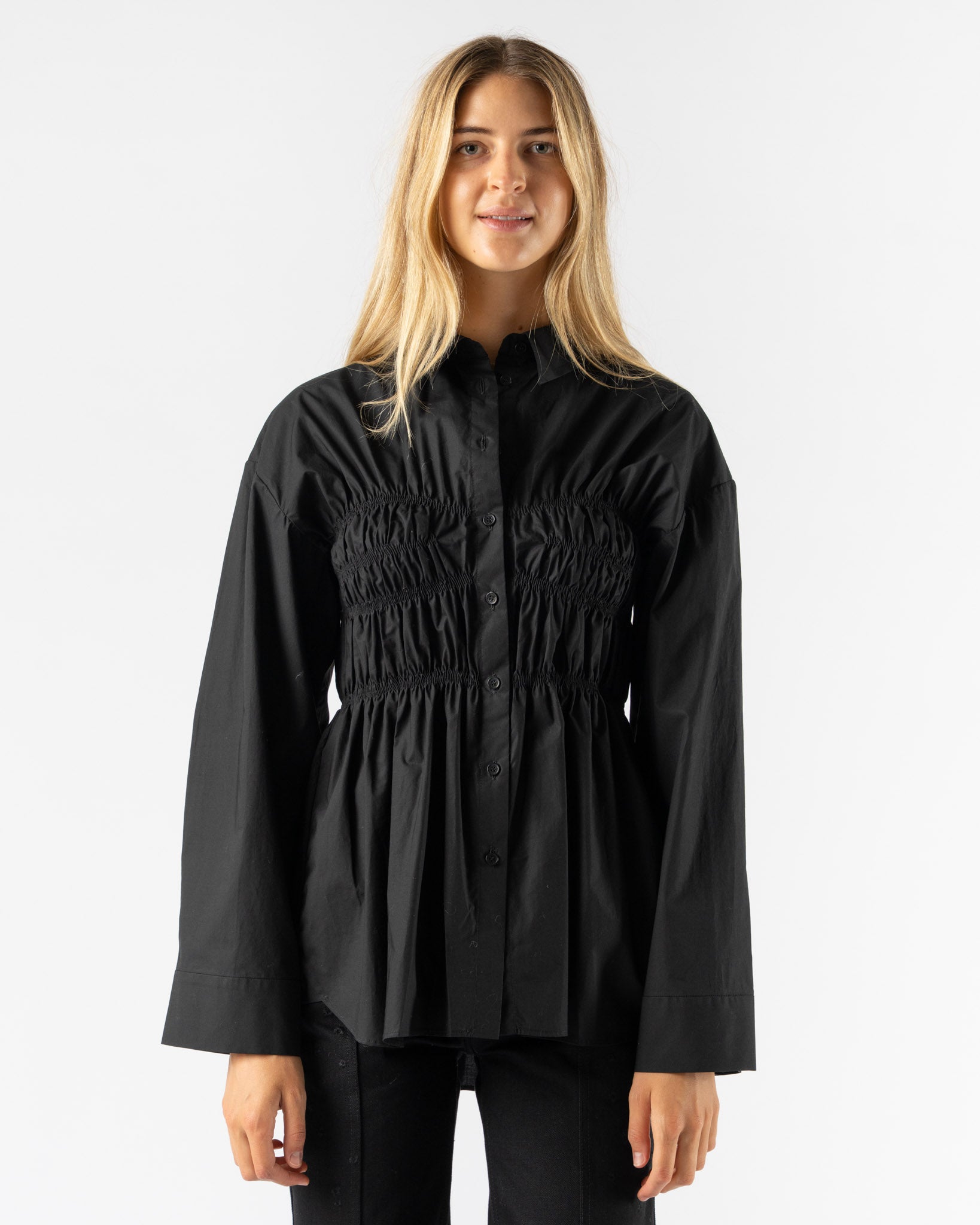 Cecilie Bahnsen Braxton Shirt in Black