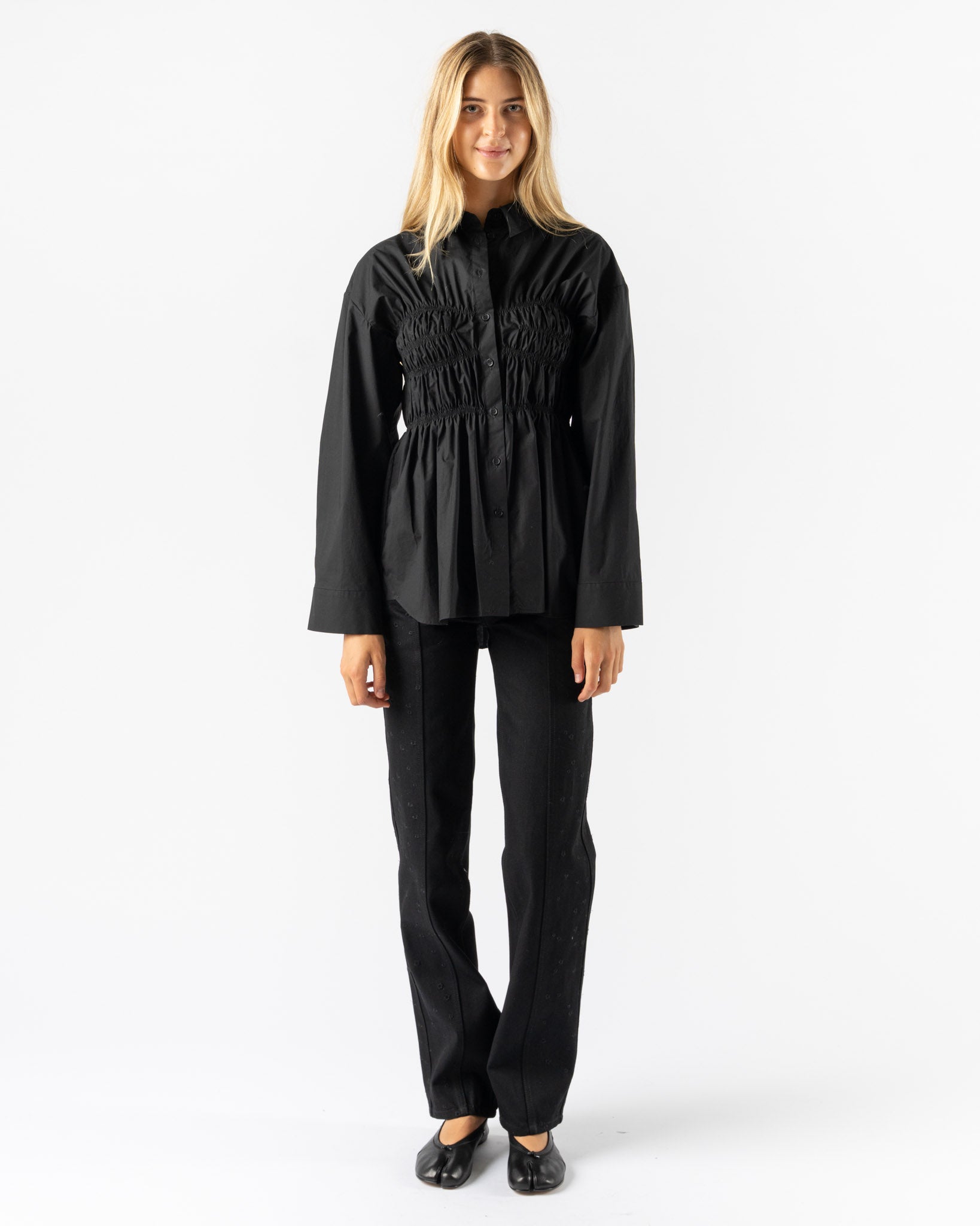 Cecilie Bahnsen Braxton Shirt in Black