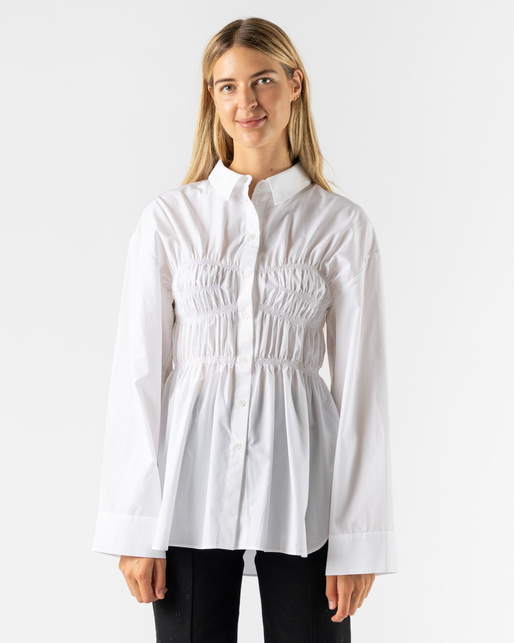 Cecilie Bahnsen Braxton Shirt in White
