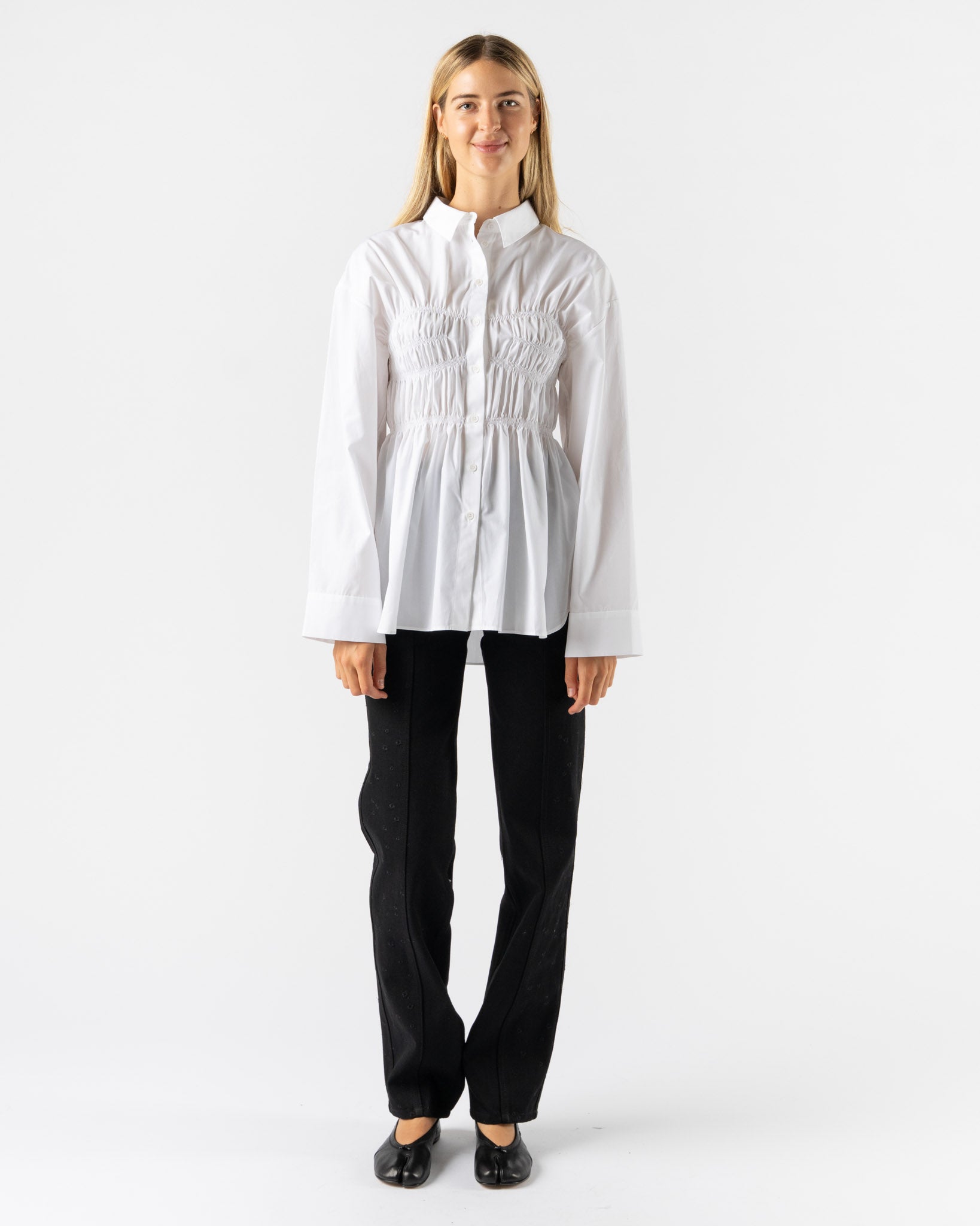 Cecilie Bahnsen Braxton Shirt in White
