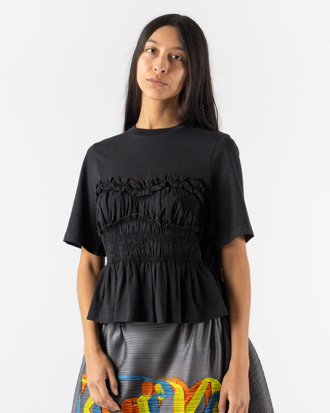 Cecilie Bahnsen / セシリーバンセン | VILDE TOP / ギャザー ボリューム カットソー ブラウス | S | イエロー | レディース ヴィルデ ギャザートップ（ライトピンク）｜CECILIE BAHNSEN(セシリー