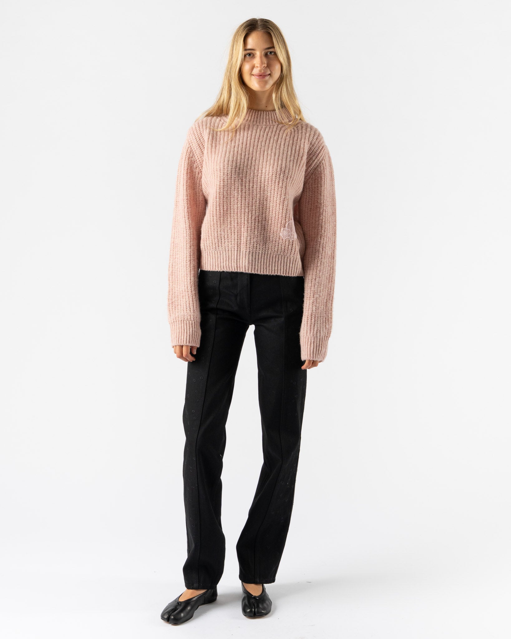 Cecilie Bahnsen Bega Pullover in Soft Pink Curated at Jake and Jones