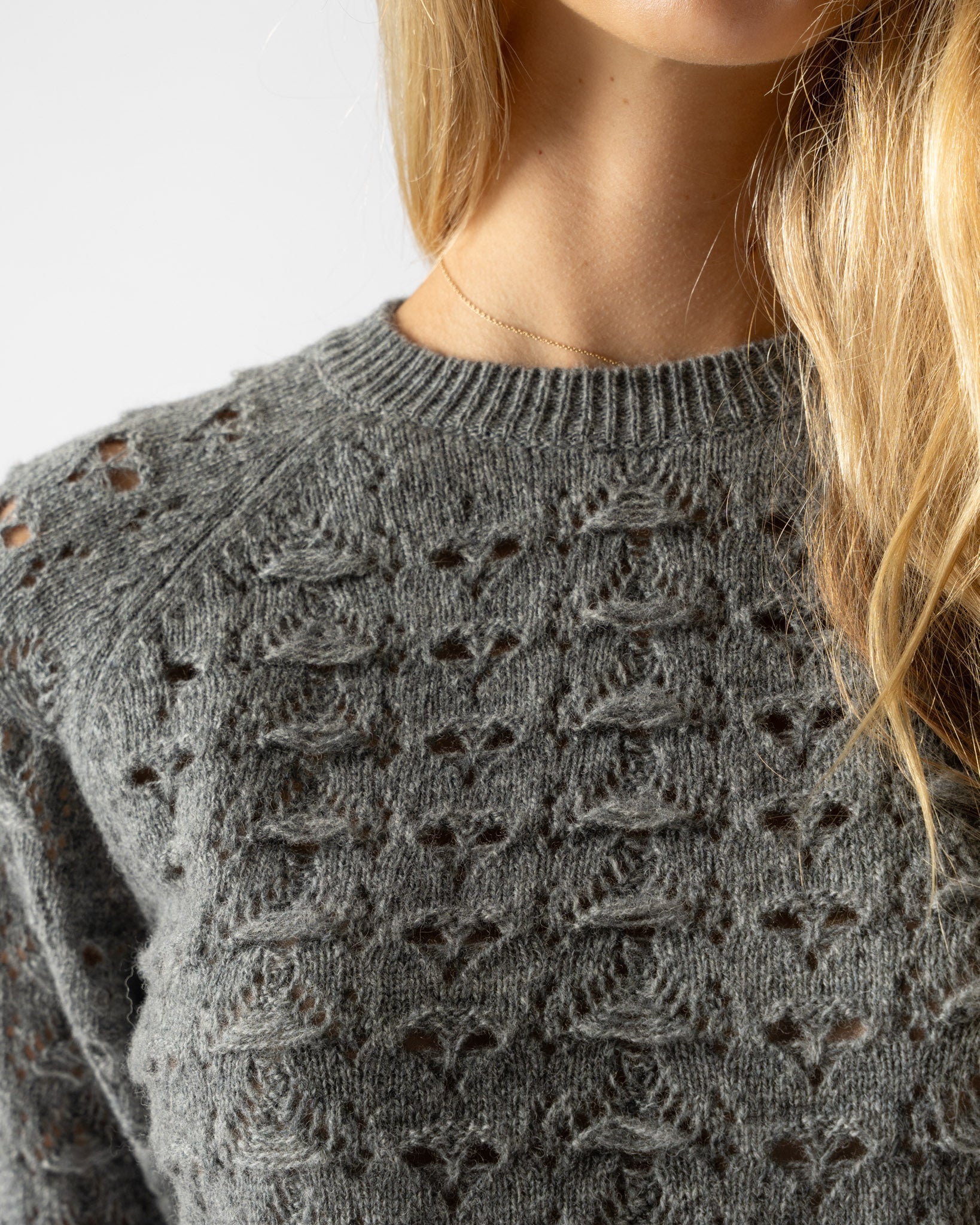 Cecilie Bahnsen Bidane Pullover in Light Grey