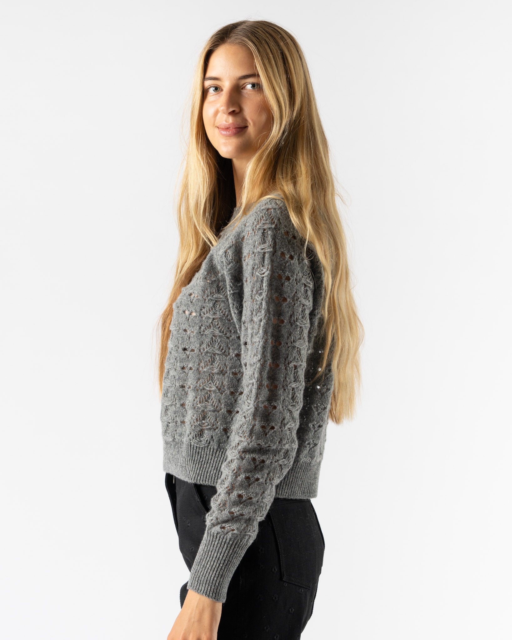 Cecilie Bahnsen Bidane Pullover in Light Grey