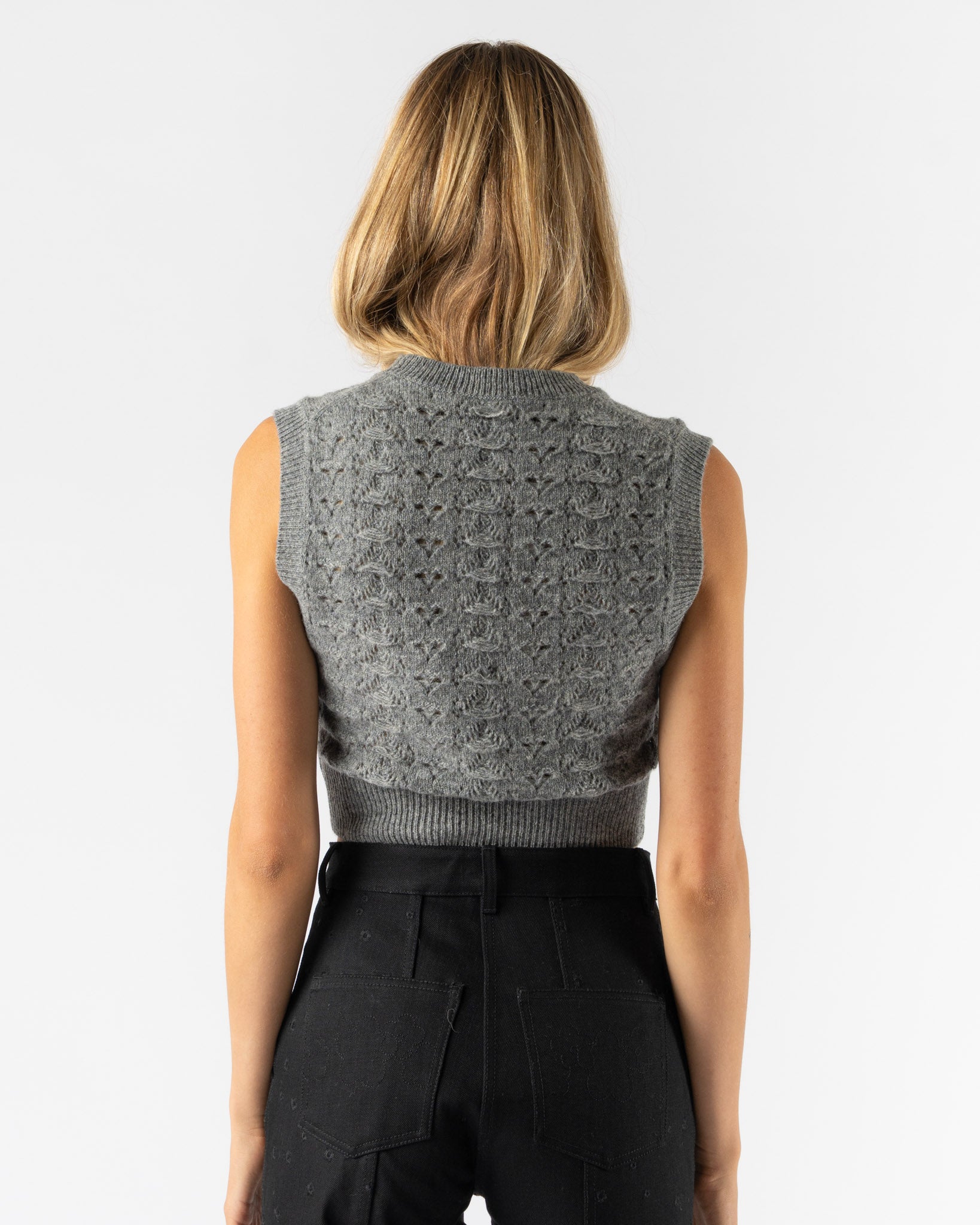 Cecilie Bahnsen Brisa Vest in Light Grey