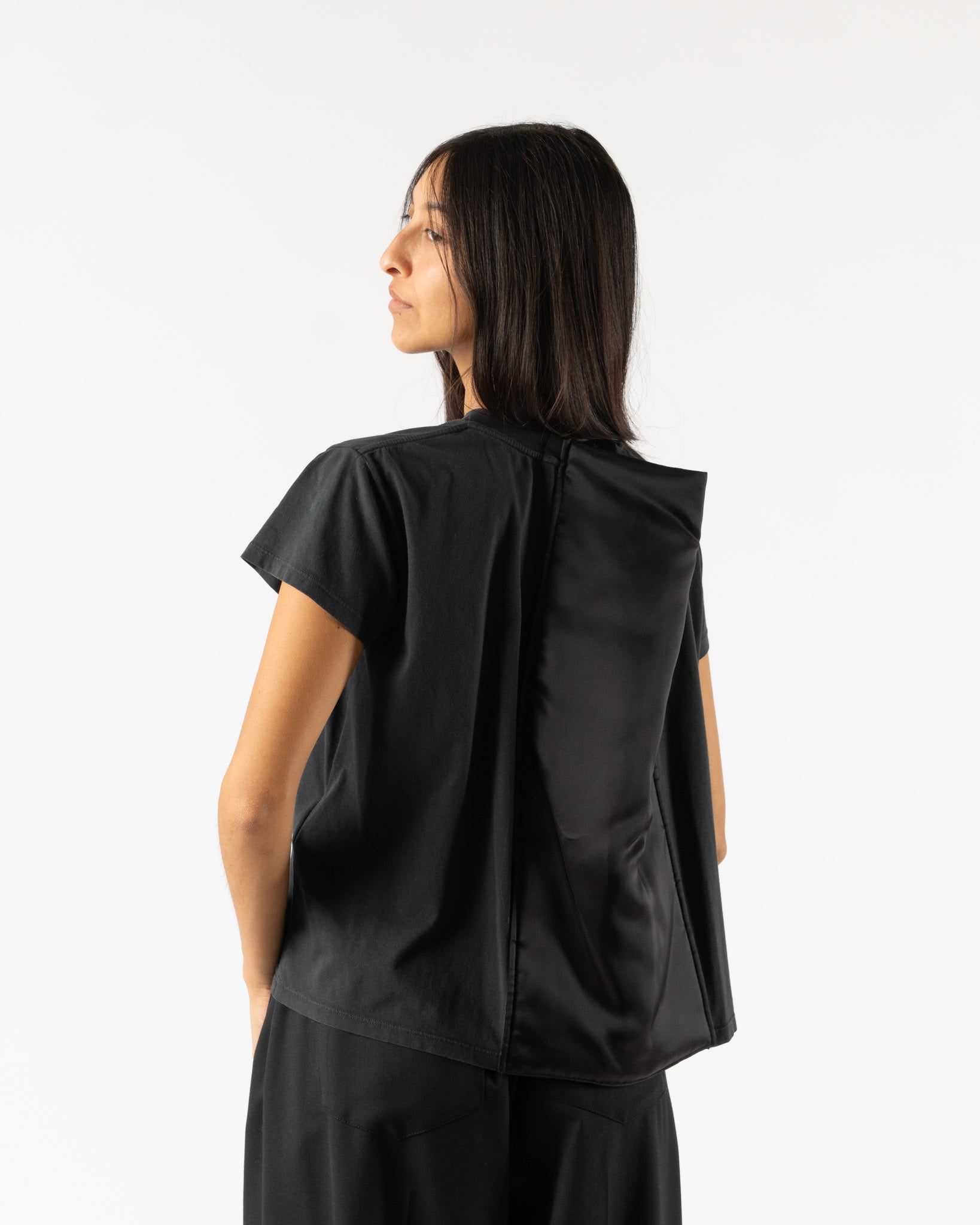 MM6 Maison Margiela Basic Jersey Tee in Black